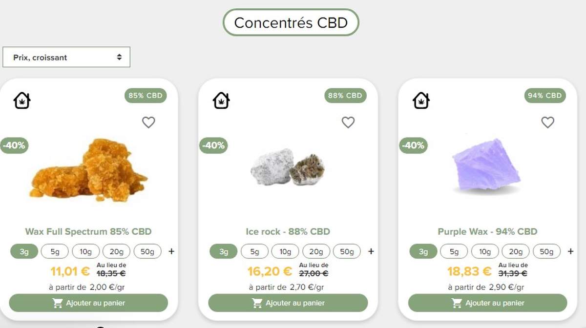 concentrés de cbd de weed side story